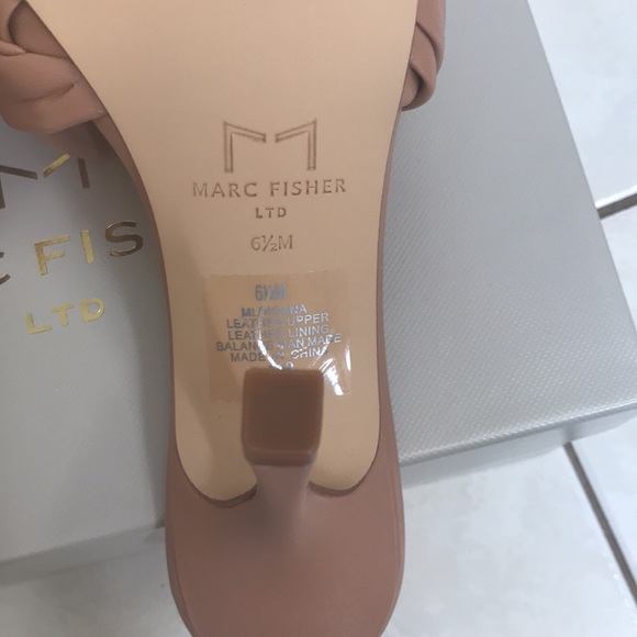 Marc Fisher Digana Braided Square Toe Slip on Heel in size 6.5 - Picture 5 of 8